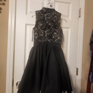 Chi Chi London Elegant Black Lace Homecoming Or Prom Dress